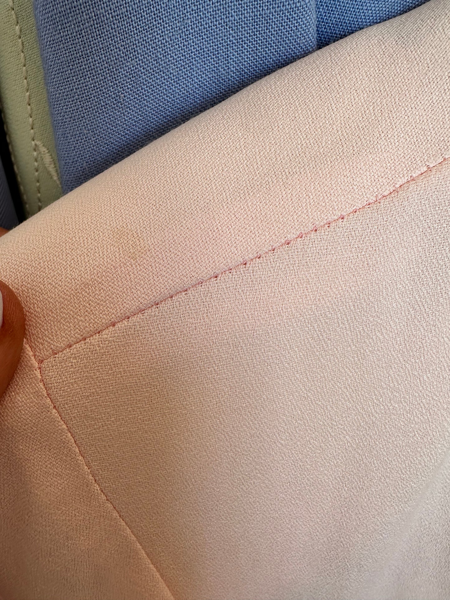 Vintage Light Pink Lace Trim Crop Bolero Top