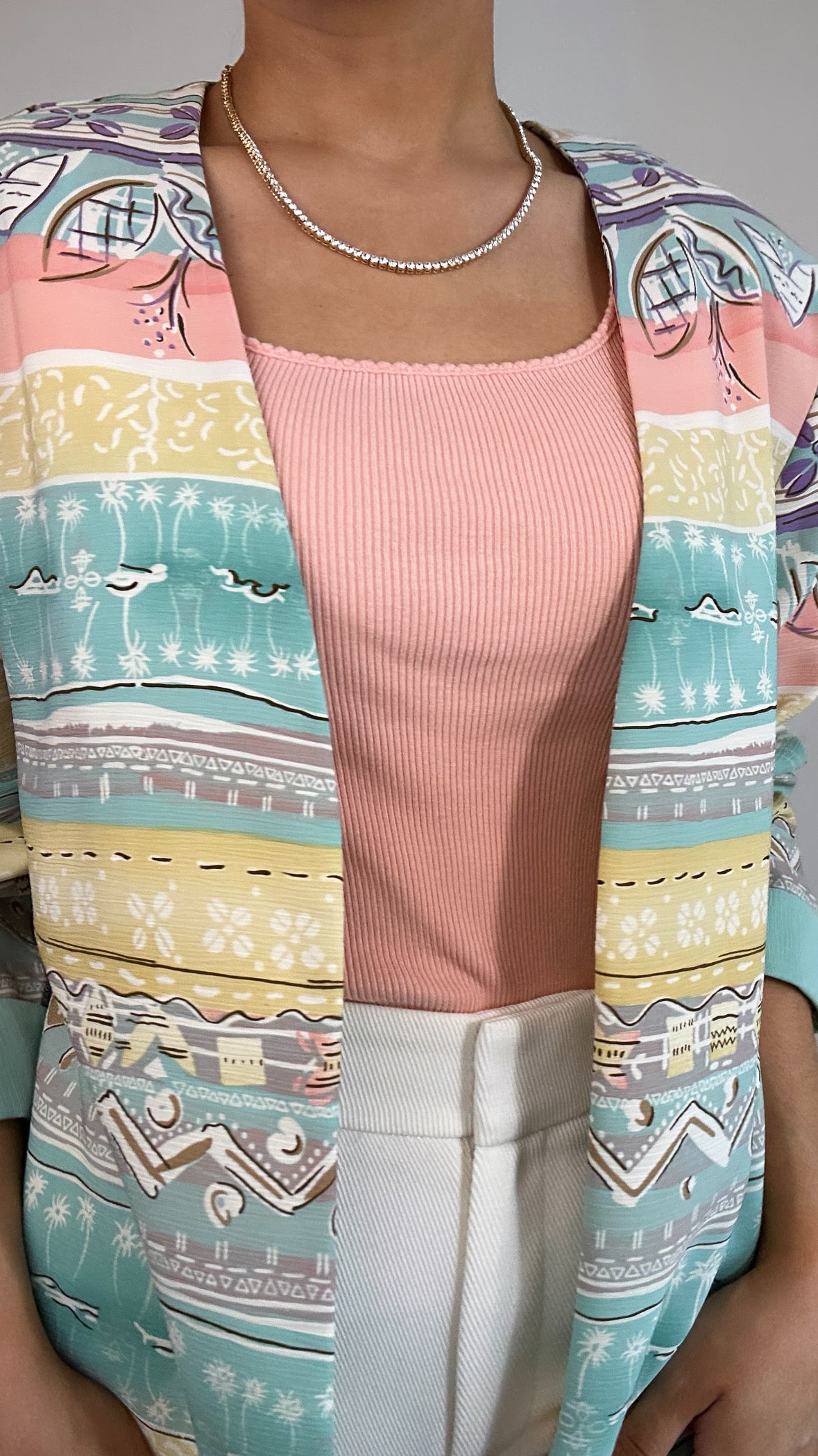 Vintage Leslie Belle Light Weight Open Jacket