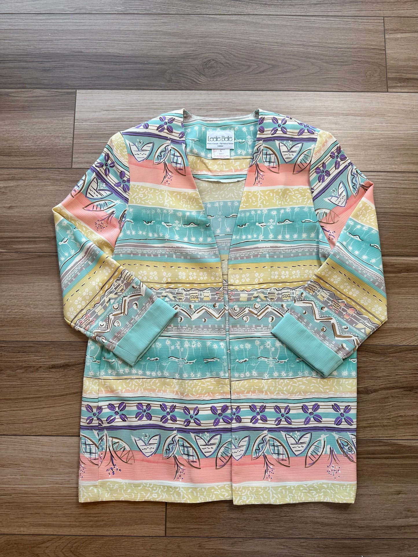 Vintage Leslie Belle Light Weight Open Jacket
