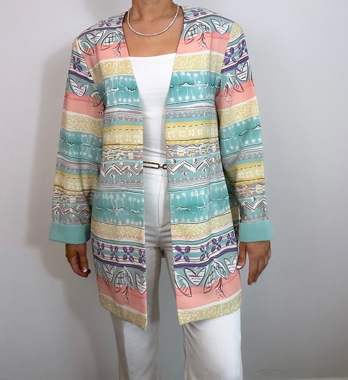 Vintage Leslie Belle Light Weight Open Jacket